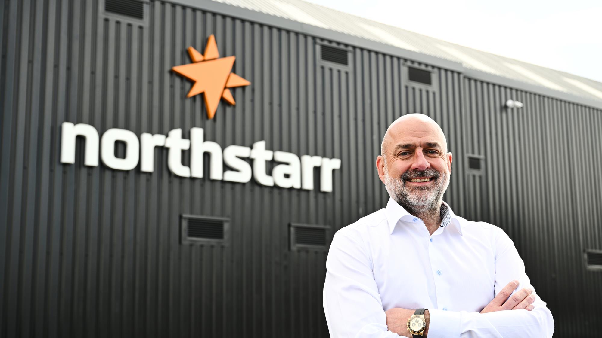 Northstarr representative outside the Northstarr building