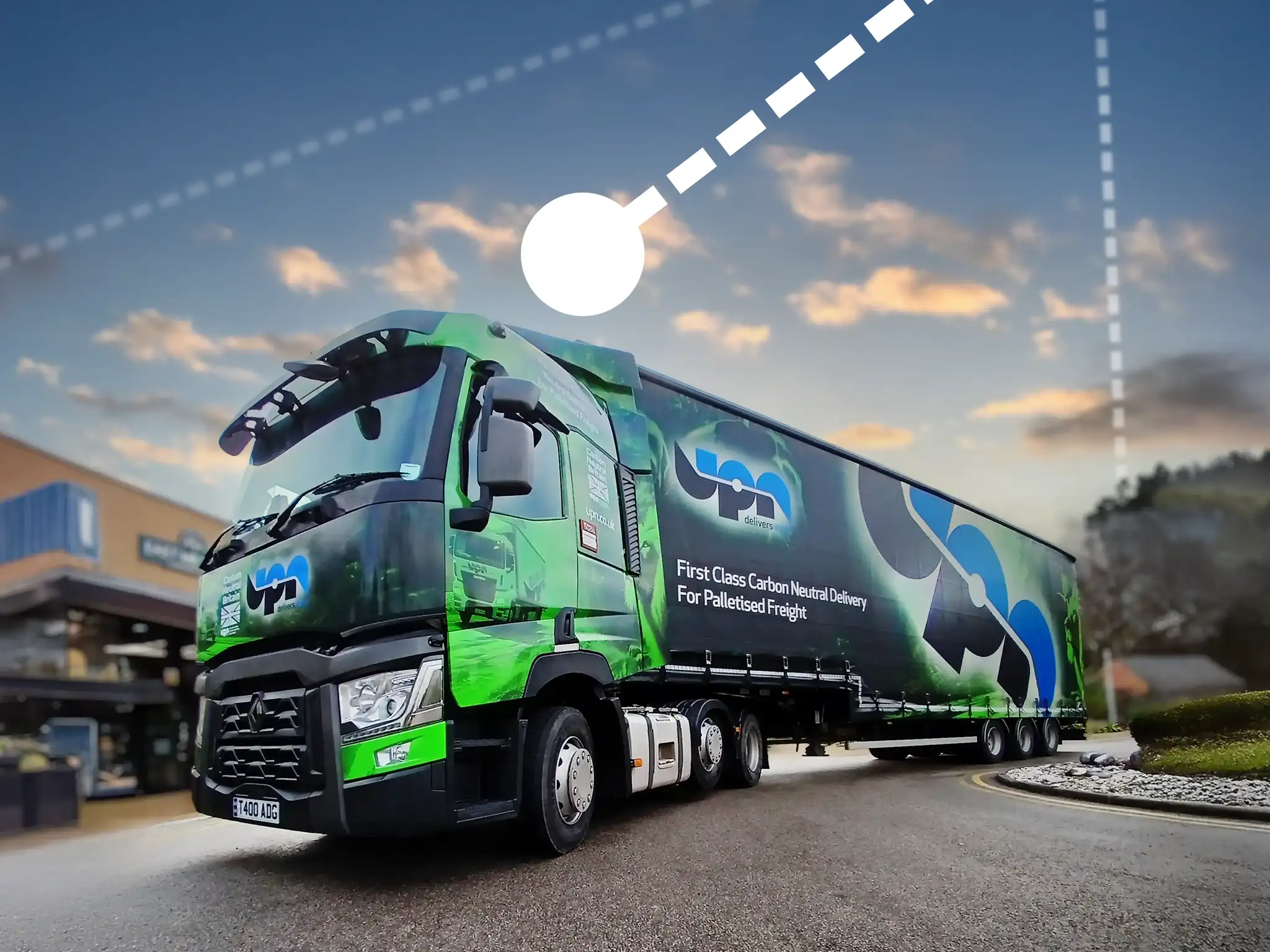 lorry being tracked